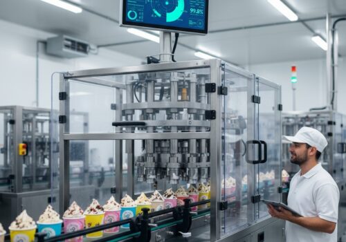 stainless steel ice cream machine