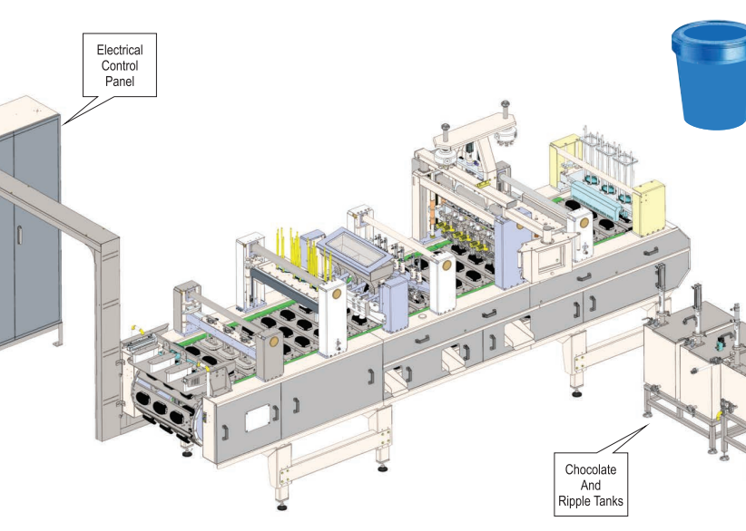 Line tube filling machine Line tube filling machine
