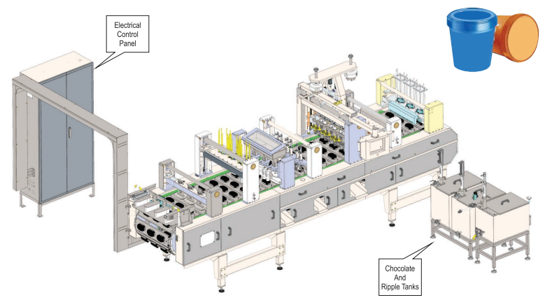ice cream hardening tunnel equipment